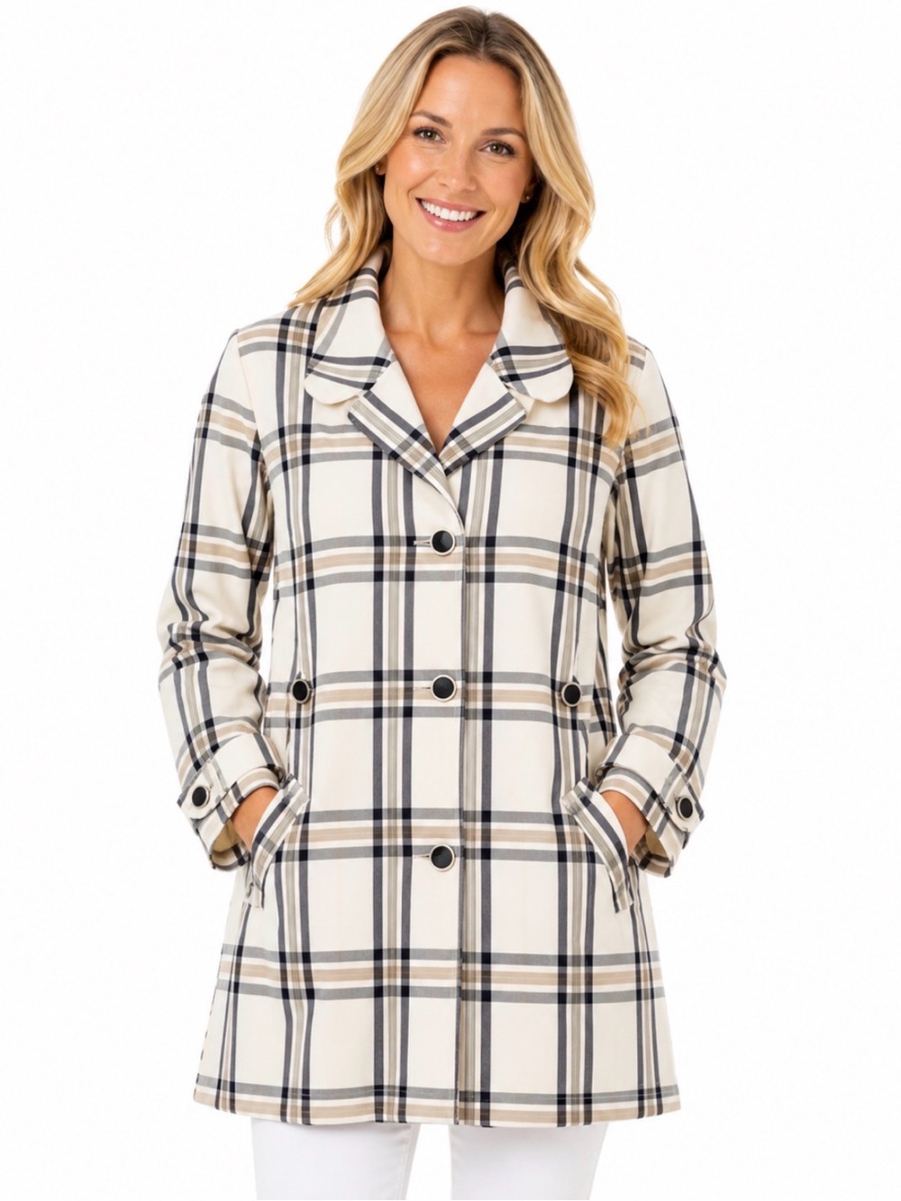 Fashion Bug Plaid Rain Jacket